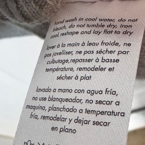 NWT Onia Cashmere Hooded Pullover Heather Gray Size Medium - Picture 8 of 8